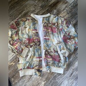 Adolfo windbreaker light weighty jacket